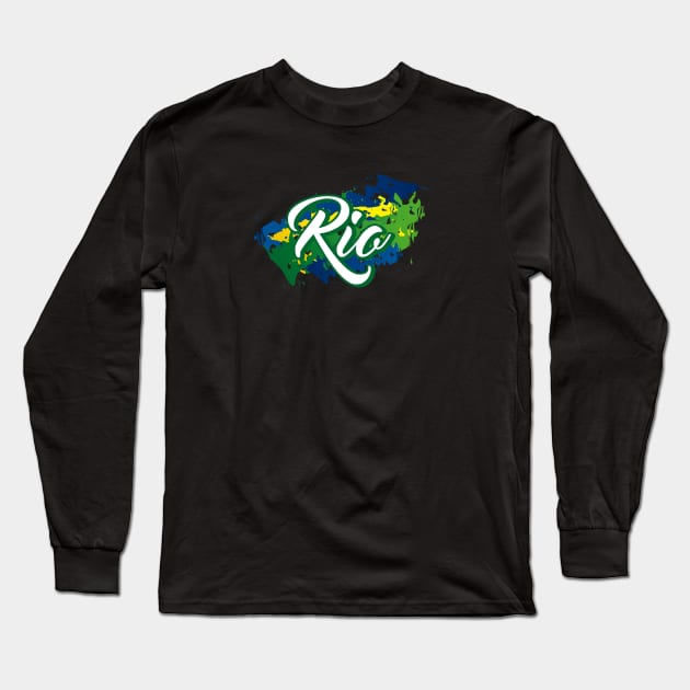 Rio de Janeiro Long Sleeve T-Shirt by TambuStore